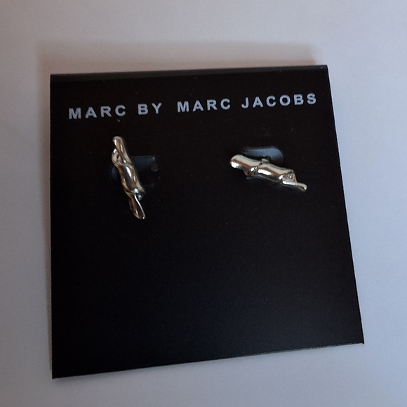 Marc by Marc Jacobs Silver Branch Earrings NWT - Picture 1 of 4